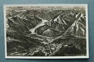 AK Berchtesgaden / 1920-1940 / Vogelschau / Schönau / Lockstein / Adolf Hitlers Landhaus / Ramsau / Unterstein